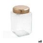 Jar Quid B&w Copper Glass 1,25 L (6 Units) (Pack 6x) by Quid, Food storage - Ref: S2704914, Price: 19,12 €, Discount: %