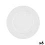 Flat plate Bidasoa Glacial Ceramic White (25 cm) (Pack 6x) by Bidasoa, Plates and dishes - Ref: S2704955, Price: 18,50 €, Dis...