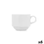 Taza para Infusión Bidasoa Glacial Blanco Cerámica 250 ml (6 Unidades) (Pack 6x) de Bidasoa, Tazas - Ref: S2704975, Precio: 1...