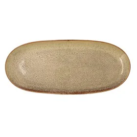 Plate Bidasoa Ikonic Ceramic Brown (36 x 16 cm) (Pack 2x) by Bidasoa, Cups - Ref: S2705049, Price: 24,56 €, Discount: %