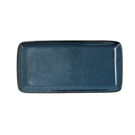 Serving Platter Bidasoa Ikonic Ceramic Blue (28 x 14 cm) (Pack 4x) by Bidasoa, Plates and dishes - Ref: S2705057, Price: 32,2...