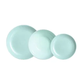 Assietes Luminarc Pampille Turquesa Turquoise verre 18 Pièces de Luminarc, Services complets - Réf : S2705255, Prix : 42,36 €...