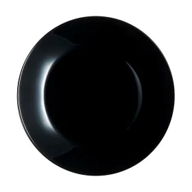 Flat plate Arcopal Black Glass (Ø 25 cm) by Arcopal, Plates and dishes - Ref: S2705304, Price: 1,86 €, Discount: %