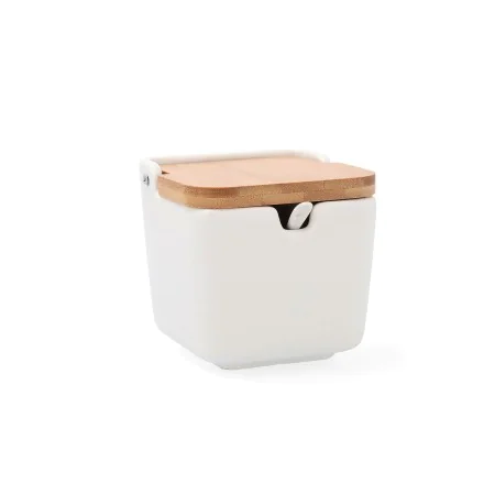 Portazucchero Quid Arizona Ceramica Bianco 10 x 10 x 11 cm di Quid, Zucchero e latte - Rif: S2705359, Prezzo: 7,90 €, Sconto: %