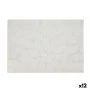 Individuais Bidasoa Ikonic Folhas Cinzento PVC (45 x 30 cm) (Pack 12x) de Bidasoa, Toalhas de mesa individuais - Ref: S270537...