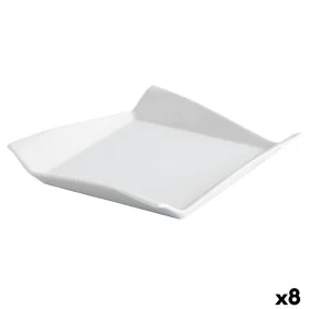 Assiette plate Quid Gastro Fresh Blanc Céramique Sandwich (8 Unités) de Quid, Plats et plateaux - Réf : S2705381, Prix : 24,4...