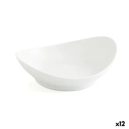 Snack tray Quid Gastro Fun White Ceramic 14 x 11 cm (12 Units) by Quid, Plates and dishes - Ref: S2705392, Price: 25,94 €, Di...