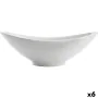 Recipiente de Cozinha Quid Gastro Oval Cerâmica Branco (21,5 x 12,5 x 7 cm) (6 Unidades) de Quid, Pratos e fontes - Ref: S270...