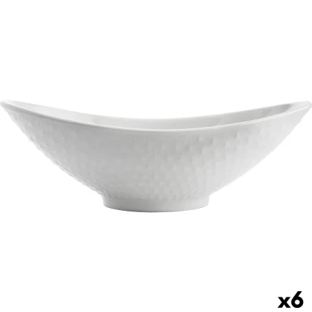 Teglia da Cucina Quid Gastro Ovale Ceramica Bianco (21,5 x 12,5 x 7 cm) (6 Unità) di Quid, Piatti e teglie - Rif: S2705401, P...