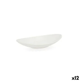 Assiette creuse Quid Select Oblongue Blanc Plastique 18 x 10,5 x 3 cm (12 Unités) de Quid, Plats et plateaux - Réf : S2705567...