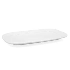 Serving Platter Bidasoa Glacial White Ceramic 36 x 21 cm (3 Units) (Pack 3x) by Bidasoa, Plates and dishes - Ref: S2705577, P...