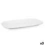 Serving Platter Bidasoa Glacial White Ceramic 36 x 21 cm (3 Units) (Pack 3x) by Bidasoa, Plates and dishes - Ref: S2705577, P...