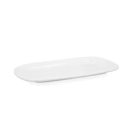 Serving Platter Bidasoa Glacial White Ceramic 31 x 18 cm (6 Units) (Pack 6x) by Bidasoa, Plates and dishes - Ref: S2705579, P...