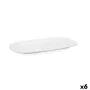 Serving Platter Bidasoa Glacial White Ceramic 31 x 18 cm (6 Units) (Pack 6x) by Bidasoa, Plates and dishes - Ref: S2705579, P...