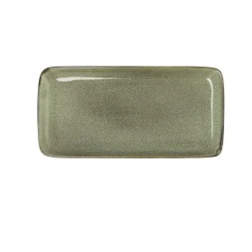 Serving Platter Bidasoa Ikonic Green Ceramic 28 x 14 cm (Pack 4x) by Bidasoa, Plates and dishes - Ref: S2706120, Price: 32,23...