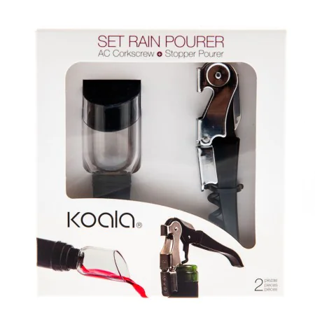 Conjunto de Acessórios para Vinho Koala Rain 2 Peças Metal de Koala, Conjuntos de acessórios para vinho - Ref: S2706219, Preç...