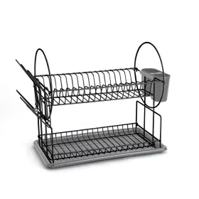 Escorredor Quid Cinzento Metal (52 x 23 x 36 cm) de Quid, Escorredores - Ref: S2706440, Preço: 20,99 €, Desconto: %