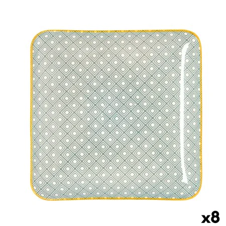 Vassoio per aperitivi Quid Pippa Quadrato Ceramica Multicolore (21 x 21 cm) (8 Unità) di Quid, Piatti e teglie - Rif: S270650...