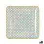 Vassoio per aperitivi Quid Pippa Quadrato Ceramica Multicolore (21 x 21 cm) (8 Unità) di Quid, Piatti e teglie - Rif: S270650...