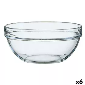 Salad Bowl Luminarc Transparent Glass (23 x 11 cm) (6 Units) by Luminarc, Bowls and large cups - Ref: S2706642, Price: 29,55 ...