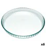 Cake Mould Pyrex Classic Vidrio Transparent Glass Flat Circular 25 x 25 x 4 cm 6 Units by Pyrex, Quiche and cake moulds - Ref...