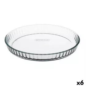 Cake Mould Pyrex Classic Vidrio Transparent Glass Flat Circular 27,7 x 27,7 x 3,5 cm 6 Units by Pyrex, Quiche and cake moulds...