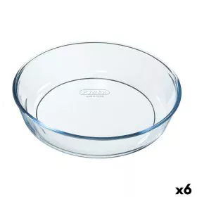 Molde para Tartas Pyrex Classic Vidrio Transparente Vidrio Redondo 26 x 26 x 6 cm 6 Unidades de Pyrex, Moldes para quiche y t...