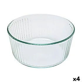 Stampo da Forno Pyrex Classic Soufflé 21 x 21 x 10 cm Trasparente Vetro (4 Unità) di Pyrex, Pirottini per soufflé - Rif: S270...