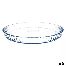 Moule à gâteaux Pyrex Classic Vidrio Transparent verre Plat Rond 31 x 31 x 4 cm 6 Unités de Pyrex, Moules pour quiche et tart...