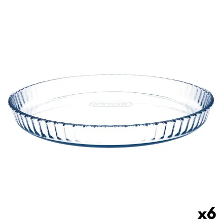 Cake Mould Pyrex Classic Vidrio Transparent Glass Flat Circular 31 x 31 x 4 cm 6 Units by Pyrex, Quiche and cake moulds - Ref...