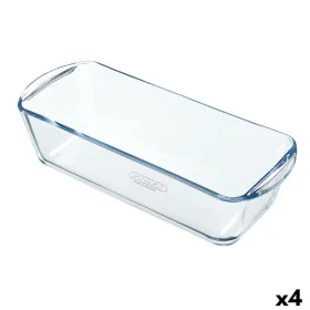 Molde para Horno Pyrex Classic Vidrio Rectangular Transparente 32 x 12 x 8 cm (4 Unidades) de Pyrex, Moldes para pan y plumca...