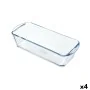 Backform Pyrex Classic Vidrio rechteckig Durchsichtig Glas 28 x 11 x 8 cm (4 Stück) von Pyrex, Brotbackformen - Ref: S2706688...