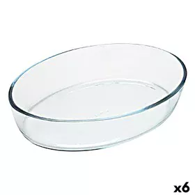 Fuente para Horno Pyrex Classic Vidrio Transparente Vidrio Ovalada 35 x 24 x 7 cm (6 Unidades) de Pyrex, Bandejas para horno ...