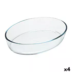 Fuente para Horno Pyrex Classic Vidrio Transparente Vidrio Ovalada 40 x 28 x 7 cm (4 Unidades) de Pyrex, Bandejas para horno ...