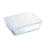 Lancheira Retangular com Tampa Pyrex Cook & Freeze 22,5 x 17,5 x 6,5 cm 1,5 L Transparente Silicone Vidro (6 Unidades) de Pyr...