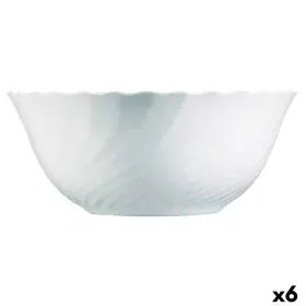 Salad Bowl Luminarc Trianon White Glass (24 cm) (6 Units) by Luminarc, Bowls and large cups - Ref: S2706702, Price: 24,66 €, ...