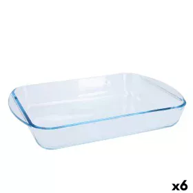 Travessa para o Forno Pyrex Classic Vidrio Transparente Vidro Retangular 35 x 23 x 6 cm (6 Unidades) de Pyrex, Tabuleiros de ...