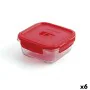 Porta pranzo Ermetico Luminarc Pure Box 760 ml Rosso Vetro (6 Unità) di Luminarc, Conservazione di alimenti - Rif: S2706850, ...