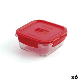 Boîte à lunch hermétique Luminarc Pure Box 760 ml Rouge verre (6 Unités) de Luminarc, Stockage des aliments - Réf : S2706850,...