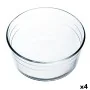 Molde para o Forno Ô Cuisine Ocuisine Vidrio Soufflé Transparente Vidro 22 x 22 x 10 cm (4 Unidades) de Ô Cuisine, Formas par...