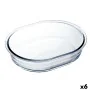 Molde para Tartas Ô Cuisine Ocuisine Vidrio Transparente Vidrio Ovalado 25 x 20 x 6 cm 6 Unidades de Ô Cuisine, Moldes para q...