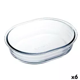 Molde para Bolos Ô Cuisine Ocuisine Vidrio Transparente Vidro Oval 25 x 20 x 6 cm 6 Unidades de Ô Cuisine, Formas para quiche...