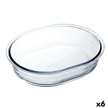 Molde para Bolos Ô Cuisine Ocuisine Vidrio Transparente Vidro Oval 19 x 14 x 4 cm 6 Unidades de Ô Cuisine, Formas para quiche...