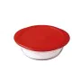 Round Lunch Box with Lid Ô Cuisine Cook & Store 21 x 21 x 7 cm Red 1,1 L Silicone Glass (5 Units) by Ô Cuisine, Food storage ...