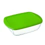 Rectangular Lunchbox with Lid Pyrex Cook&store Px Green 2,5 L 28 x 20 x 8 cm Glass Silicone (5 Units) by Pyrex, Food storage ...