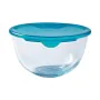 Fiambrera Redonda con Tapa Pyrex Cook & Store Azul 15 x 15 x 8 cm 500 ml Silicona Vidrio (6 Unidades) de Pyrex, Almacenamient...