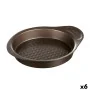 Molde para Bolos Pyrex Asimetria Preto Metal Redondo Ø 26 cm 6 Unidades de Pyrex, Formas para quiches e tartes - Ref: S270694...