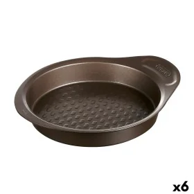 Molde para Tartas Pyrex Asimetria Negro Metal Redondo Ø 26 cm 6 Unidades de Pyrex, Moldes para quiche y tarta - Ref: S2706942...