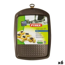 Moule pour four Pyrex Asimetria Rectangulaire Noir Métal 33 x 25 cm (6 Unités) de Pyrex, Moules pour gâteaux et biscuits - Ré...