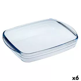 Molde Retangular Ô Cuisine Ocuisine Vidrio Transparente Vidro 23 x 15 x 5 cm Retangular (6 Unidades) de Ô Cuisine, Formas par...